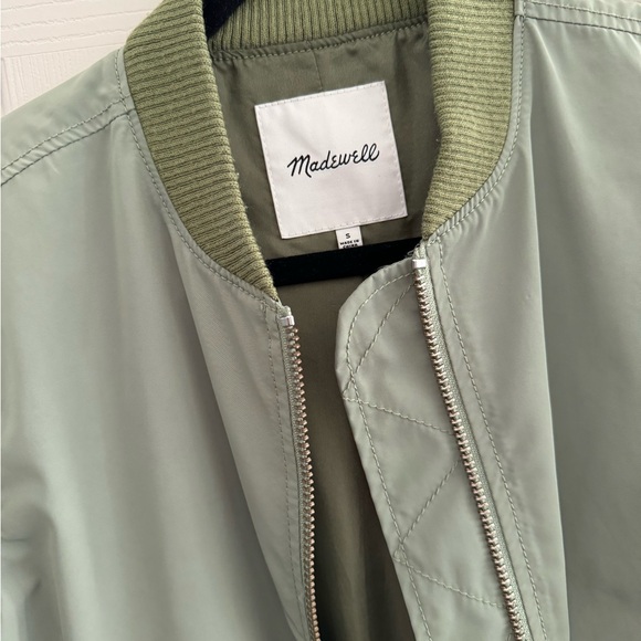 Madewell Green Bomber Jacket - Picture 3 of 6